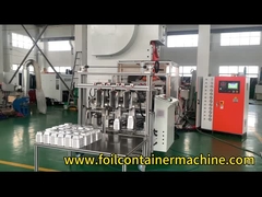 Fully Automatic Mitsubishi PLC Aluminium Foil Plate Making Machine High Productivity