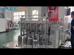 T80 สะอาดต่อสิ่งแวดล้อม โรงงาน Outlet 6.5 นิ้วรอบกระทะวิ่งวิดีโอ