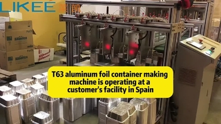 LK-T63 สายการผลิตเครื่องจักรทำภาชนะอลูมิเนียมฟอยล์