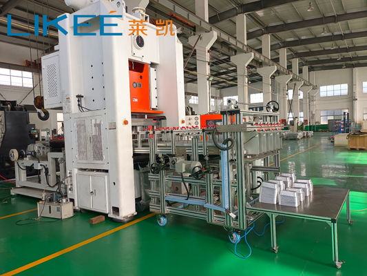 คุณภาพ  Fully Automatic Aluminum Foil Container Making Machine Stronger H Frame โรงงาน