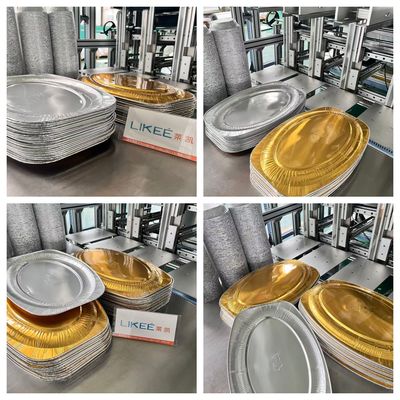 ซื้อ LK-T80 Food Container Punching Machine Automatic Food-Safe Fish Pan Forming Machine online manufacture