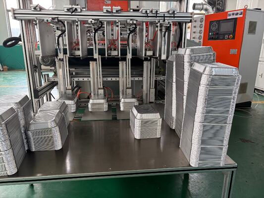 ซื้อ เครื่องทำภาชนะใส่อาหารอลูมิเนียมฟอยล์ LK-T80 ทรงกลม 8011 สีเงิน online manufacture