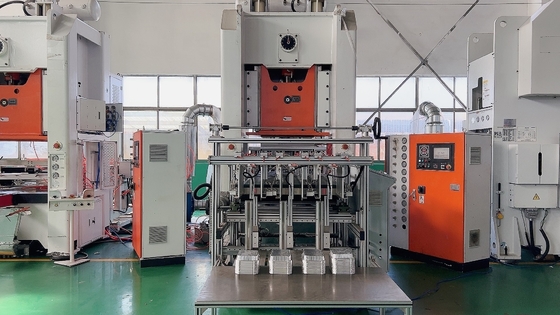 เครื่องกดขึ้นรูปถาดฟอยล์อลูมิเนียม LK-T80 กำลังไฟ 26KW ไฟฟ้า Schneider