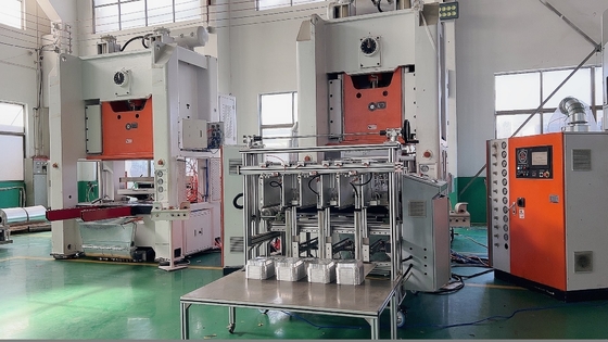 LK-T80 เครื่องเจาะแผ่นอัลลูมิเนียมบรรจุอาหาร Siemens Motor Making Line