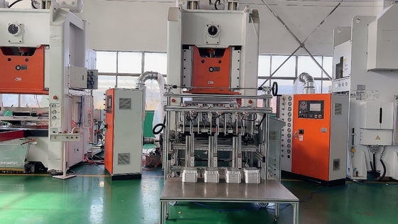 4 วิธี 0.8Mpa อลูมิเนียมแผ่นบรรจุ เครื่องทําอัลลูมิเนียมกล่องบรรจุ เครื่อง