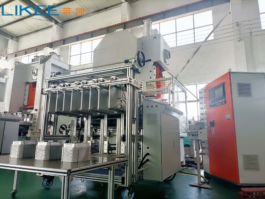 เครื่องปั๊มขึ้นรูปภาชนะบรรจุอาหารฟอยล์อลูมิเนียม LK-T63 50 ครั้งต่อนาที