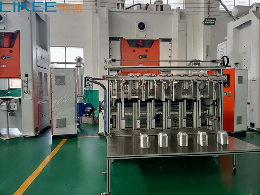 12000 ชิ้น/ชั่วโมง อลูมิเนียมฟอยล์ เครื่องทําบรรจุอาหาร ด้วย Siemens มอเตอร์ 380V 50HZ