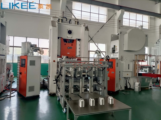 SIEMENS Motor H Frame 12000 Pcs/h Output สายการผลิตบรรจุกระปุกอลูมิเนียม LK-T80