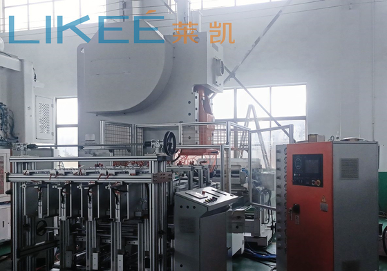 18.5KW 3-4 ห้องซอลีนอยด์ วาล์ว อลูมิเนียมฟอยล์ ถัง สายการผลิต ด้วยความสามารถของ 12000 ชิ้น / ชั่วโมง