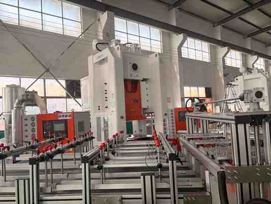 เครื่องทำภาชนะฟอยล์อลูมิเนียม ทรงกลม บรรจุภัณฑ์อาหารไร้กลิ่น